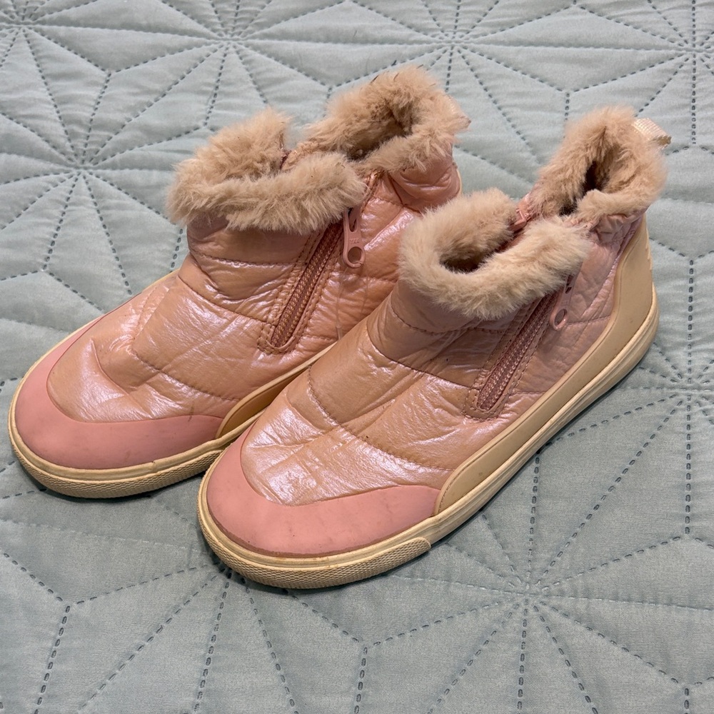 Cat & Jack Pink Fur-Lined Kids Boots